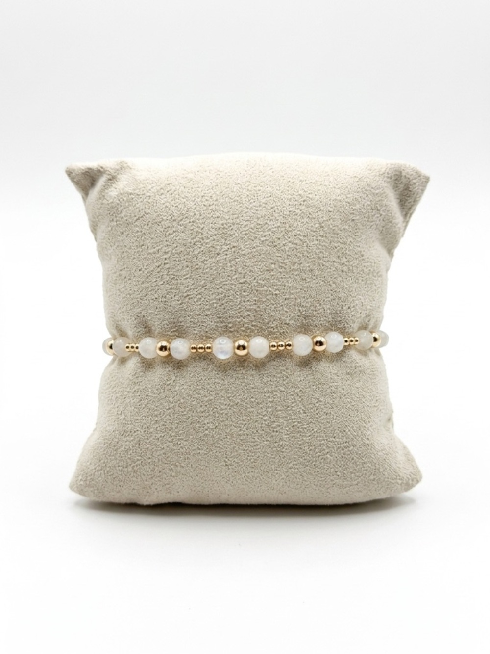 HALENNE 14k Gold Filled Ecclesiastes 4:12 Snow Quartz Bracelet Tarnish Free